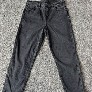 American Eagle Outfitters Dark Gray Women's Straight Leg Jeans